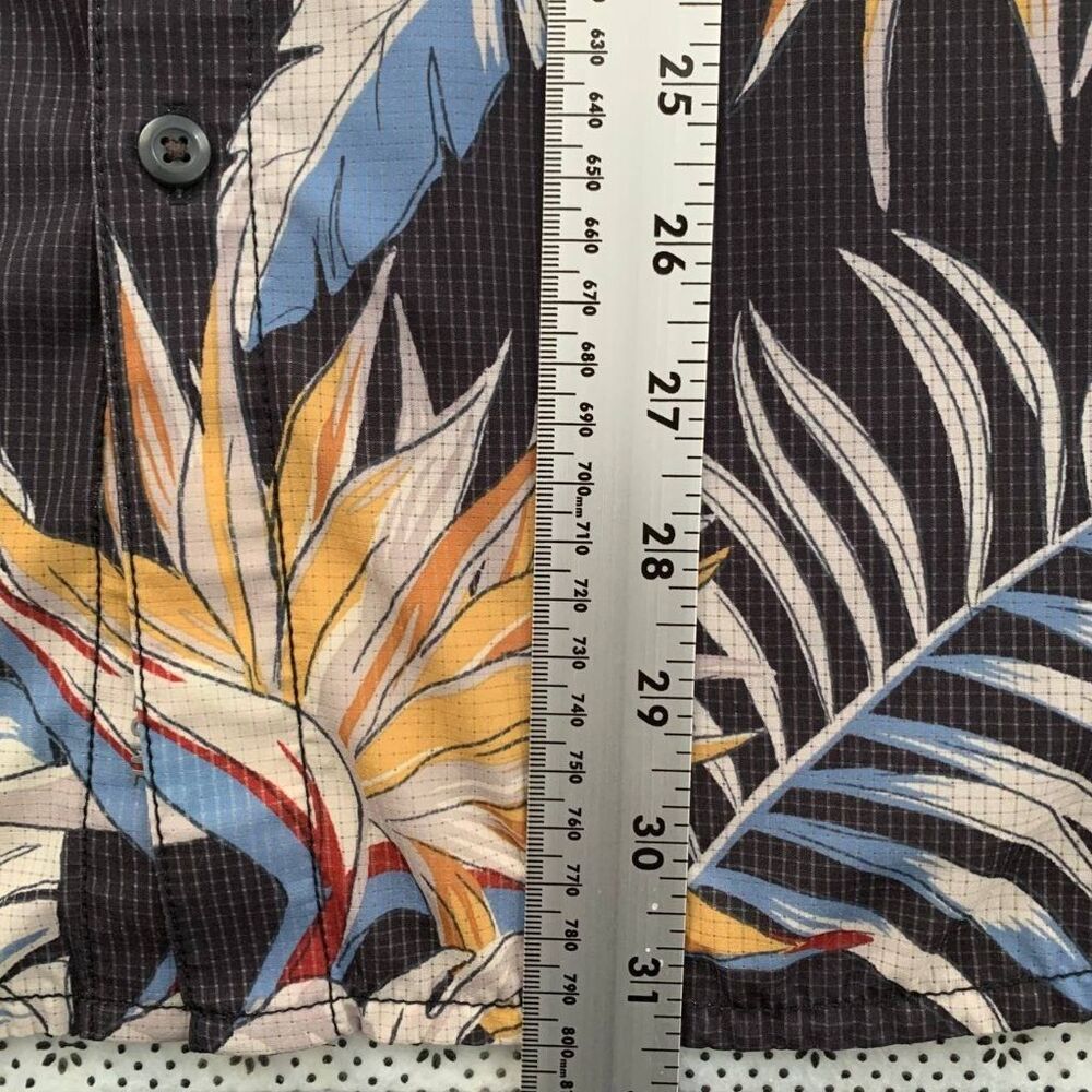 Tommy Bahama The Bahama Coast IslandZone Tropical Print Shirt Mens L Black - Picture 8 of 9